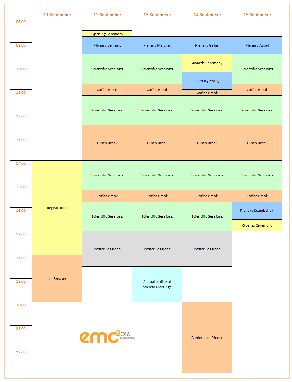 emc2016 timetable